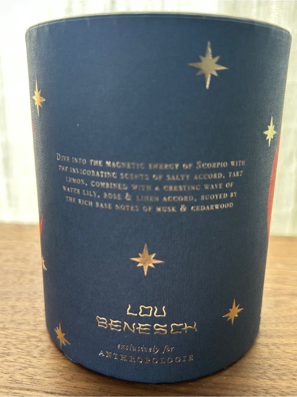 EUC Lou Benesch x Anthropologie Stargazer Zodiac Boxed Candle, Scorpio - Picture 3 of 7